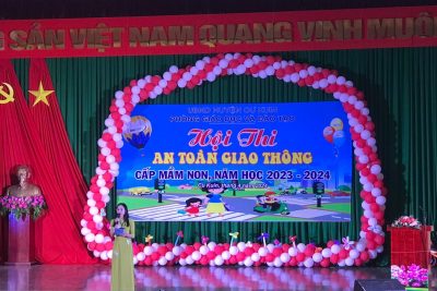 KHAI MẠC HỘI THI “AN TOÀN GIAO THÔNG” CẤP MẦM NON NĂM HỌC 2023 – 2024